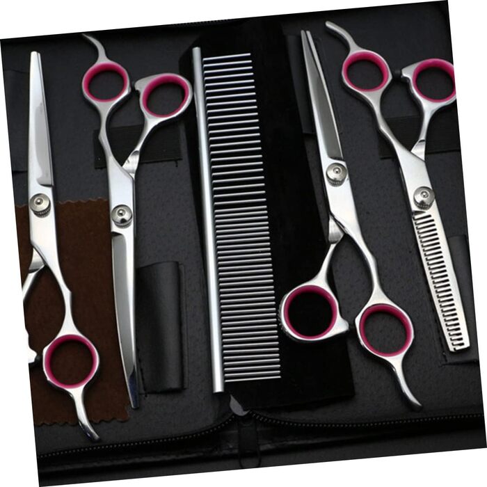 Набір для стрижки домашніх тварин BESPORTBLE: професійний комплект з ножицями, тримером для зубів та гребінцем для собак та котів. Безпечний та довговічний набір для грумінгу.