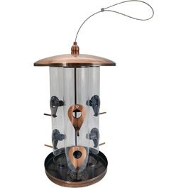 Годівниця для птахів Dehner Natura Premium Messina, металева, Ø 21.5 см, висота 36 см, з 6 жердинками