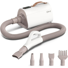 Фен для собак Olvy Hundefön: професійний сушар для догляду за шерстю з регулюванням швидкості та 4 насадками