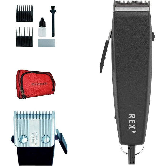 Професійна машинка для стрижки собак Rotschopf24 Edition 40060 з мульти-кліком. Тиха та потужна. У комплекті сумка.