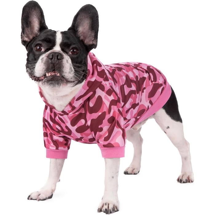 Теплий флісовий худі BT Bär з камуфляжним принтом для собак та котів, зимовий світшот, куртка, теплий одяг для маленьких та середніх тварин (зелений)