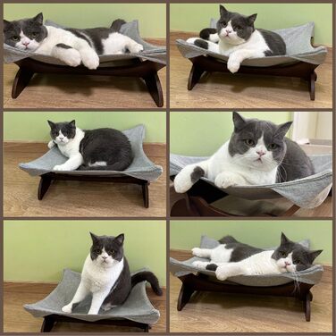 Крісло-гамак для котів та маленьких собак, крісло-лежанка для тварин, коричневе