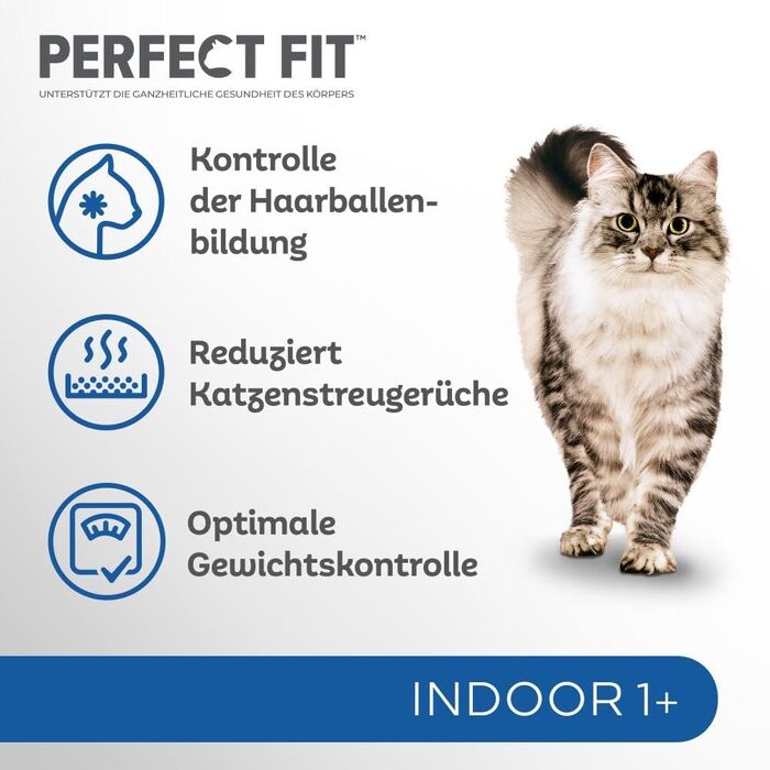 Сухий корм для дорослих котів Perfect Fit Indoor 1+, курка, 7 кг