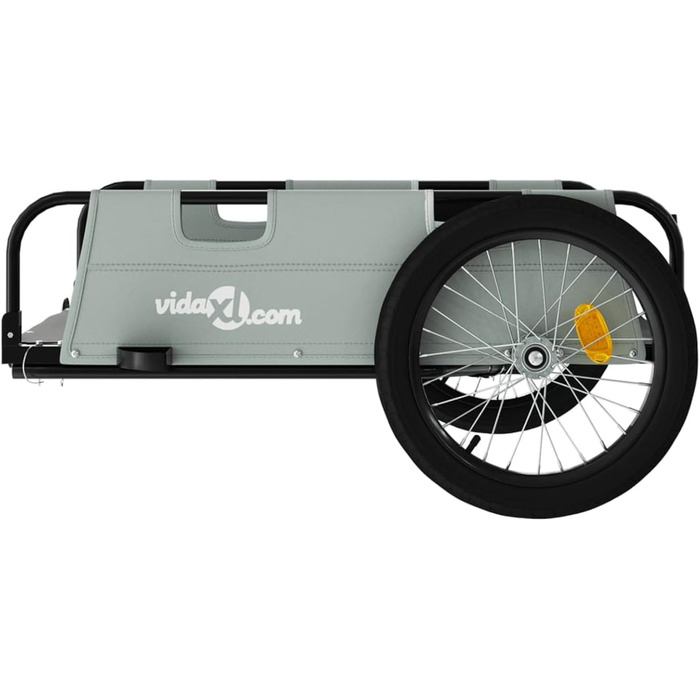 Фahrradanhänger ARKEM: Кошик-причіп для велосипеда з тканини Oxford та металу (сірий)