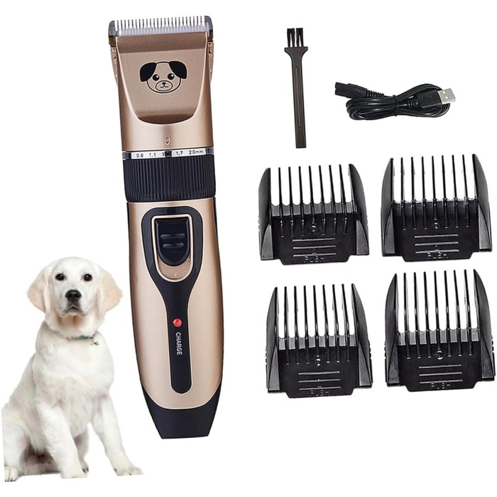 Машинка для стрижки шерсті тварин Supvox Tierhaarschneidemaschine з керамічним ножем, тиха та потужна