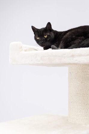 Дряпка для котів Petrebels Alexis 224 до стелі, 45x35x224 см, кремово-бежевий
