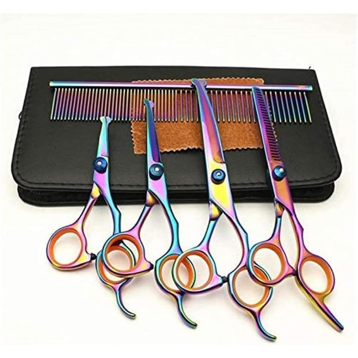 Професійні ножиці для собак: вигнуті ножиці, ножиці для грумінгу, професійний набір для догляду за тваринами