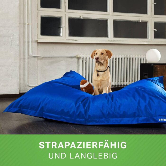 Килимок для собак великих та середніх порід Green Bean 140x180 см: м'який лежак, подушка, ліжко для собак, собаче ліжко, лежанка для собак, диван для собак, блакитний