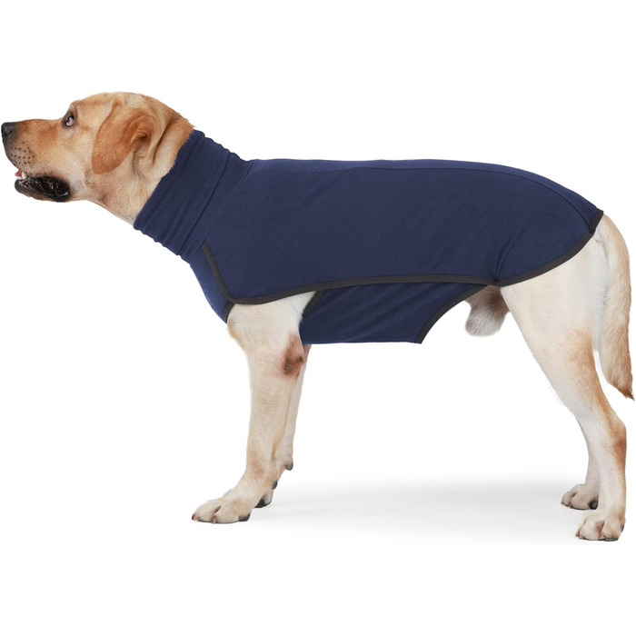 Світшот для собак Heywean з флісу, теплий пуловер для маленьких та середніх собак, зимовий одяг для дому та вулиці, M (упаковка з 1), темно-синій