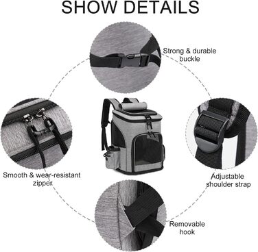 Рюкзак для собак, дихаючий, складаний, переноска для тварин, рюкзак-переноска для собак та котів