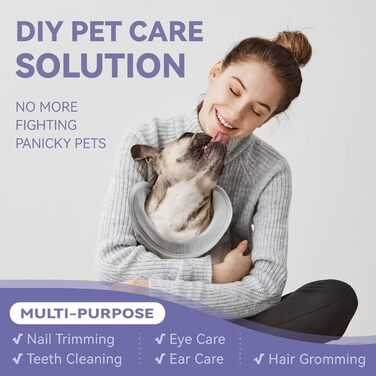 Гамак для грумінгу собак та котів Loflaze з обрізачем нігтів, петлею для котів та сумкою для фіксації. Підходить для собак та котів малих, середніх та великих розмірів (відстань між лапами 9.5-18.8', макс. вага 38.5 кг). Колір: фіолетовий