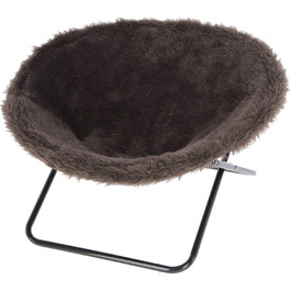 Кішечка Ліжко Kerbl Sharon, коричневе, 40x50 см, металевий каркас, згинається, поліестер