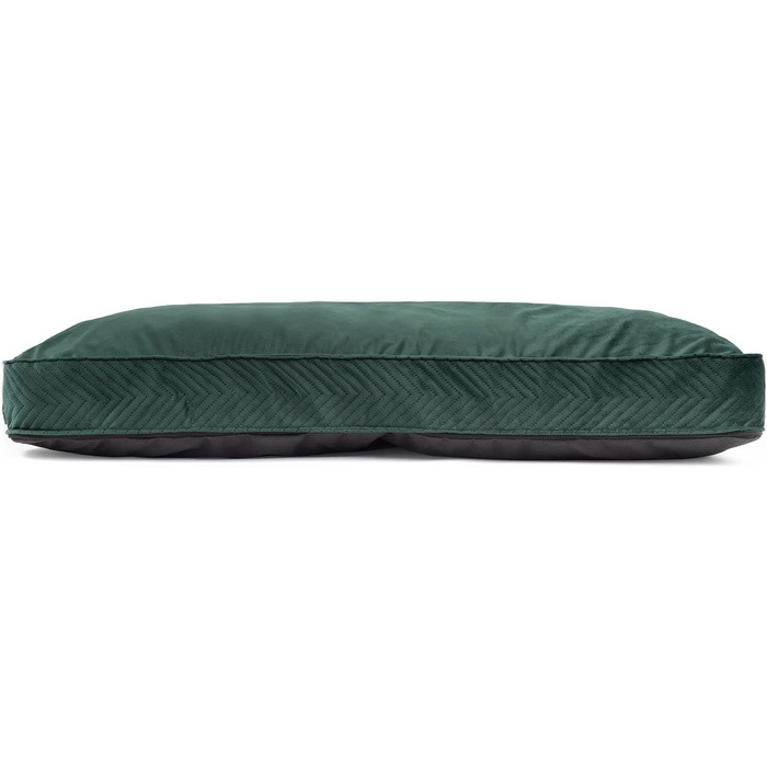 Ексклюзивне ліжко для собак XL | М'який лежак з Memory Foam | Килимок для великих собак | Легко миється | Імітація замші | Великий розмір | Колір: (M: 50 x 65 см, Зелений (Вельвет))