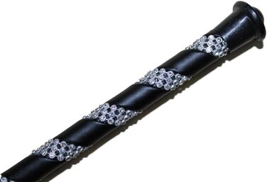 Наїзницька батогом для коней Jump Bat 18 дюймів з декором зі стразів. Кольори: чорний, синій, зелений, фуксія, рожевий, фіолетовий, червоний, жовтий