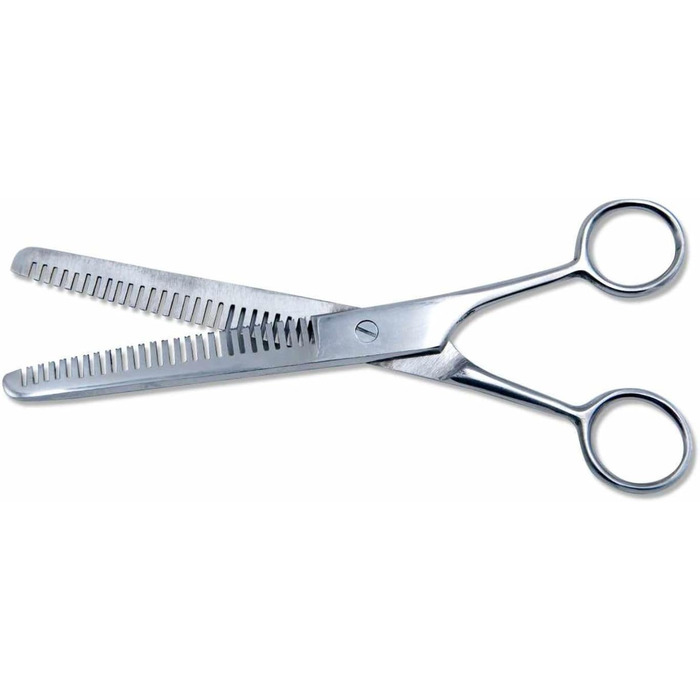 Ножиці для вирівнювання шерсті тварин AMKA з нержавіючої сталі, двосторонні