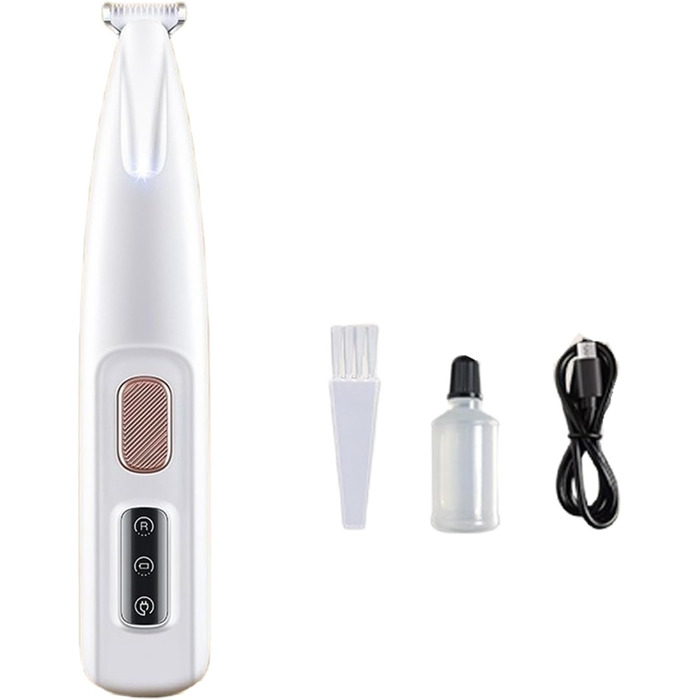 Машинка для стрижки кігтів PawTrim Pro - професійний догляд за лапами тварин. Бездротова, з LED-підсвічуванням, біла