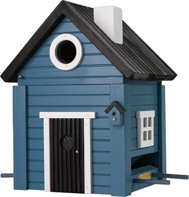 Будиночок для птахів Wildlife Garden WG118 Multiholk Blaues Haus – дерев'яна комбінована годівниця та гніздівля