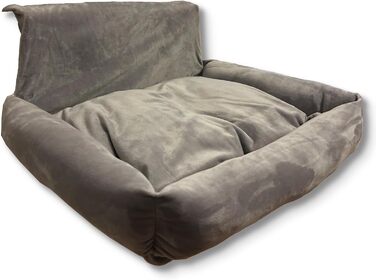 Килимок для котів на радіатор PataGrande, сірий, з м'яким подушками, машинного прання