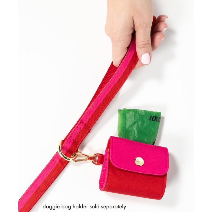 Повідок для собак Kate Spade New York 1,4 м, міцний, з золотистою фурнітурою, стильний для малих і середніх порід