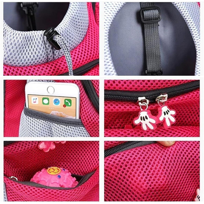 Рюкзак для собак літній, для великих собак, для піших прогулянок (Помаранчевий, L)