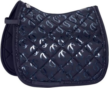 Ескадрон Classic Sports Schabracke Glossy Jewel - підкова з камінням, колір navy (DL)