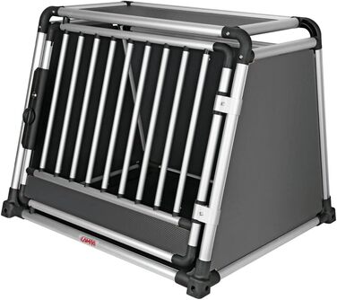 Транспортна переноска для тварин 83x73x66 см, алюміній та тканина