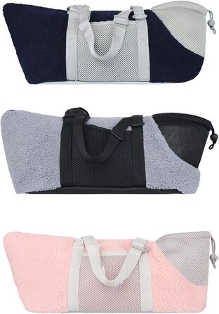 Транспортна сумка для собак та котів - велика, зручна, дихаюча, з ременем безпеки (Блакитна)