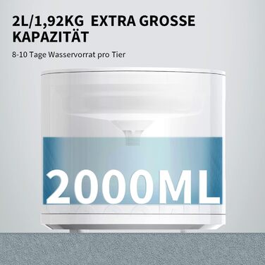 Автоматичний розумний фонтан PETKIT для котів і собак, бездротова помпа, 2 л, з видимим рівнем води, фільтром, керуванням через додаток, ультратихий