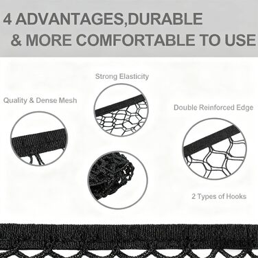 Сітчаста перегородка для тварин в авто, регульована, Oxford, 120x85 см