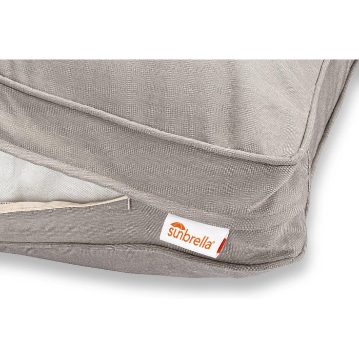 Двостороння лежанка для собак та котів Sunbrella, XL, 137x107x13 см, водонепроникний матеріал, легко миється