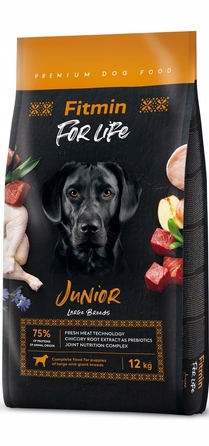 Сухий корм для цуценят Fitmin Dog for Life Junior, 12 кг