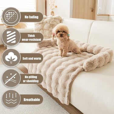 М'яке ліжко для собак та котів, лежанка-софа з бортиком, 75x75 см, темно-сірий колір