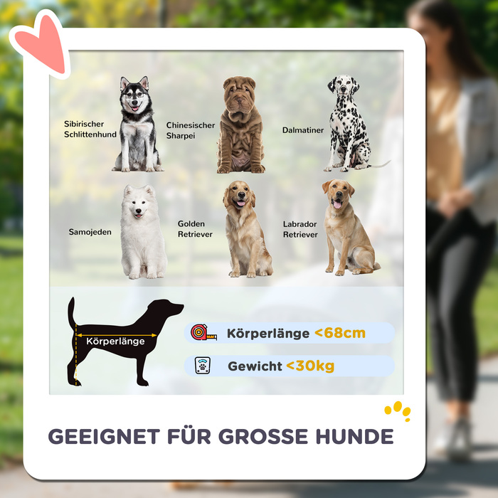 PawHut Dog Stroller Dog Buggy Foldable для великих собак і кішок до 30 кг Cat Buggy з подушками Сітка Вікна Двері Сумка для зберігання Котяча коляска з тросами безпеки, гальмами, баггі Темно-сірий | Аосом
