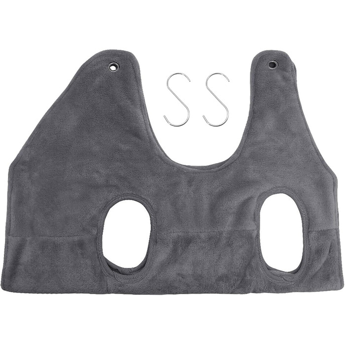 Гамак для грумінгу собак Meideli: зручний гамак для догляду за шерстю, з гачками, для стрижки нігтів, підходить для маленьких собак, сірий