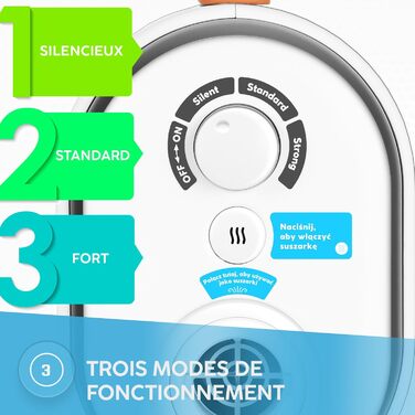 Пилосос для собак MPM MOD-1000 6-в-1 з щіткою - багатофункціональний, для собак та котів, з функцією стрижки та сушіння, тиха робота
