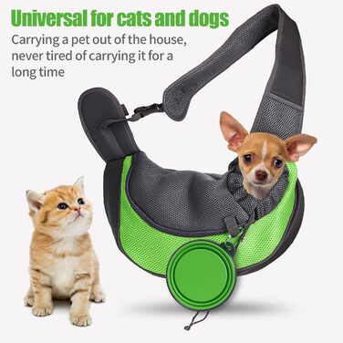 Сумка-переноска для тварин, складаний миска, аксесуари для домашніх тварин, рюкзак-переноска на одне плече, сумка для собак