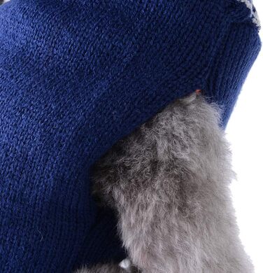 Пуловер для собак на Новий Рік, костюм для домашніх тварин, теплий зимовий пуловер, в'язана одяг для собак, котів та цуценят, XL, Marinefuchs (Морський лис)