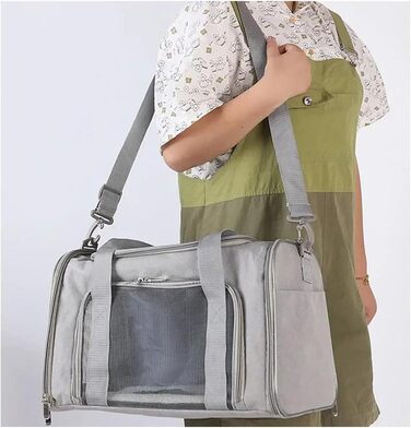 Автомобільний лежак для собак, переноска-рюкзак для тварин з м'яким бавовняним матрацом, безпечна для подорожей, сітчаста переноска для собак (Blue)