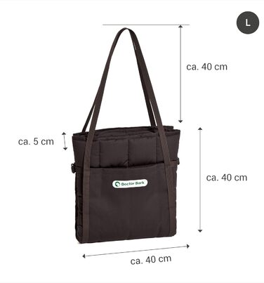 Сумка для собак та господарів Doctor Bark, зручна подорожня ковдра, підходить для алергіків, прання при 95°C, великий розмір, коричневий колір