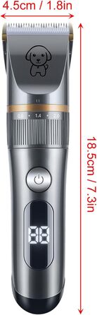 Професійна машинка для стрижки котів та собак Leise, 5 швидкостей, для довгошерстих та заплутаних тварин