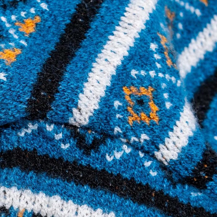 CuteBone Синій пуловер для собак зі сніжинками, одяг для цуценят, теплий светр, зимова куртка для маленьких собак, з отвором для повідка DS72XL-DE XL Сніжинка