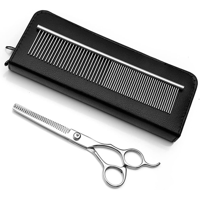 Набір професійних ножиць та гребінців для грумінгу домашніх тварин, 6.0 дюймів, нержавіюча сталь