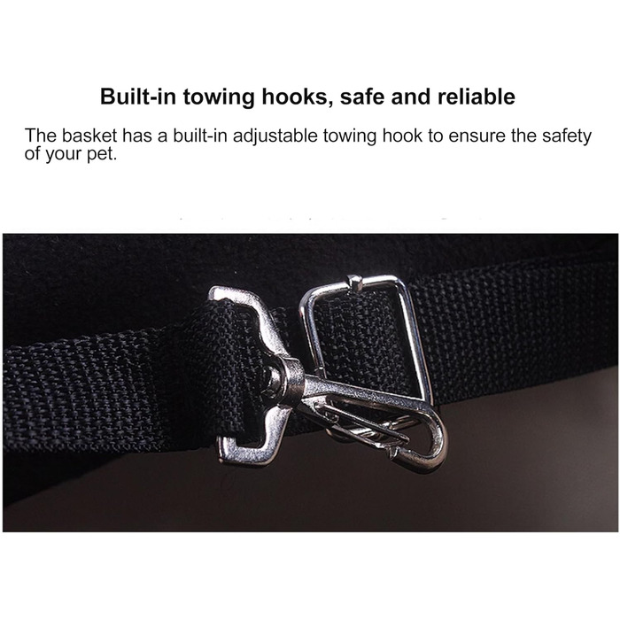 Велосипельна переноска для собак DONGXIAO, рюкзак для тварин, чорний, Oxford-Gewebe, до 6 кг