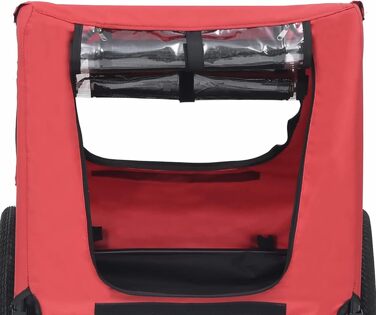 Фарм-причіп для велосипеда Tidyard: для собак, домашніх тварин, з функцією джогера, складаний, червоно-чорний