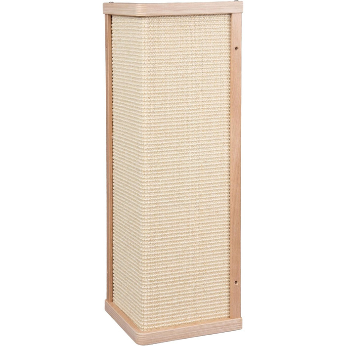 Преміум кутовий когтетоп Kratzbaumland з бука та сизалю, для котів, знімний килимок, настінний монтаж, 55 см