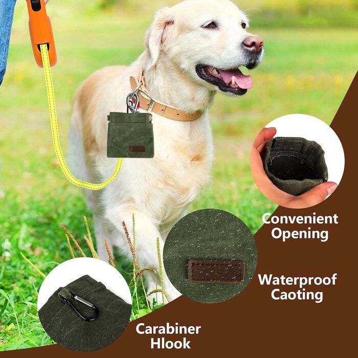 Сумка для ласощів для собак, для тренувань, ручна, з автоматичним закриттям, для прогулянок, подорожей, активного відпочинку