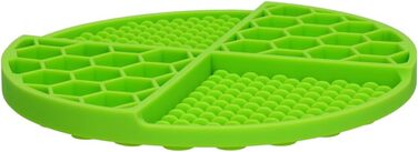 Килимок для собак Circel Ø21 см - годівниця для повільного годування, силікон, зелений