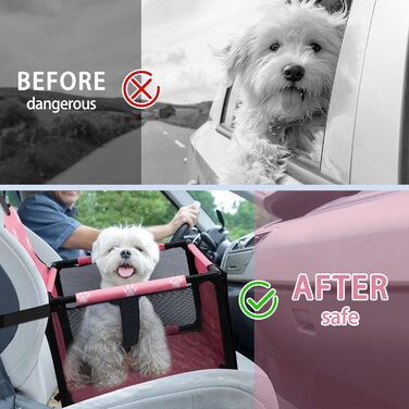 Сидіння для собак PetsHome у авто, складне, водонепроникне, дихаюче, оксфорд, з 12 ПВХ трубками, автокрісло-бустер для малих і середніх собак і цуценят