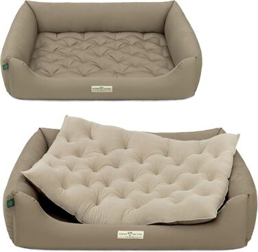 Ортопедичне лежанка для собак HOUND & NATURE Zürich XL (115x85 см, тауп) - м'яка, зручна, з можливістю прання