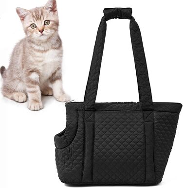 Сучасна переноска для собак та котів, тепла та зручна, з гарною вентиляцією, для маленьких тварин, підходить для чорного окрасу